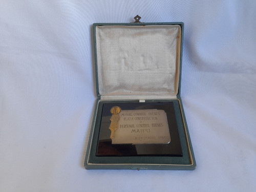 Placa, Plaqueta Ferrocarril Mutual Control Trenes 1966 0