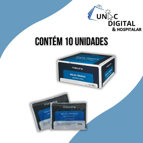Kit 10un Bolsa Térmica Gel Quente Fria 100gr P/ Peq. Lesões 1