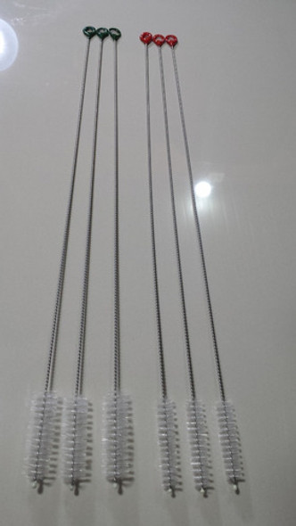 Escova Para Limpeza De Canulados Em Aço Inox Cerdas Em Nylon 1