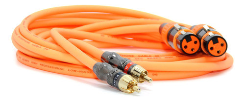 Cable Profesional Canon Xlr Hembra A Rca Macho  Dorado X 2 M 0