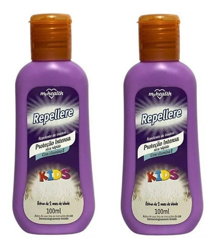 2 Repelentes De Insetos Kids Repellere 100ml My Health 0