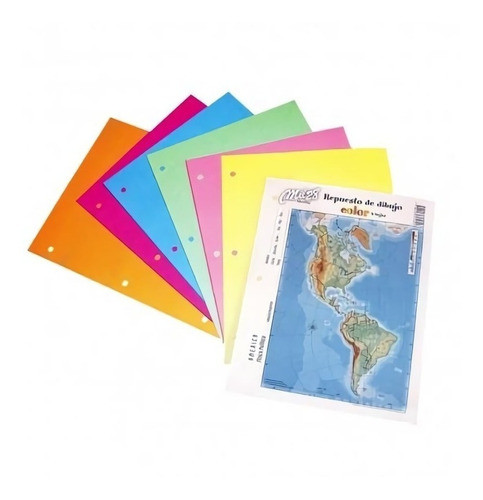 Repuesto De Hojas Canson N°3 De Color Pack X6 Hojas 0