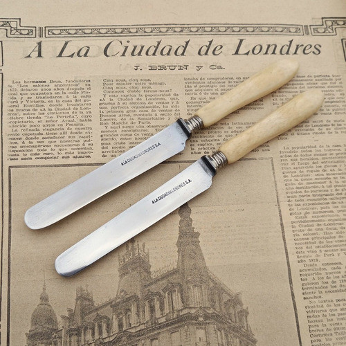 Cuchillo Antiguo Paletero A La Ciudad De Londres X Unidad 0
