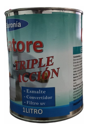 Esmalte Sintetico 3 En 1 Convertidor Antioxido Negro X 4 1