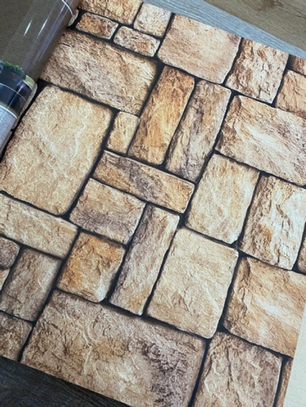 Empapelado Piedra Laja Vinilizado Muresco Natural Zen 34701 0