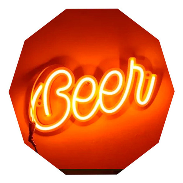 Cartel Beer En Neón Led Deco  / Personalizados / Figura 0