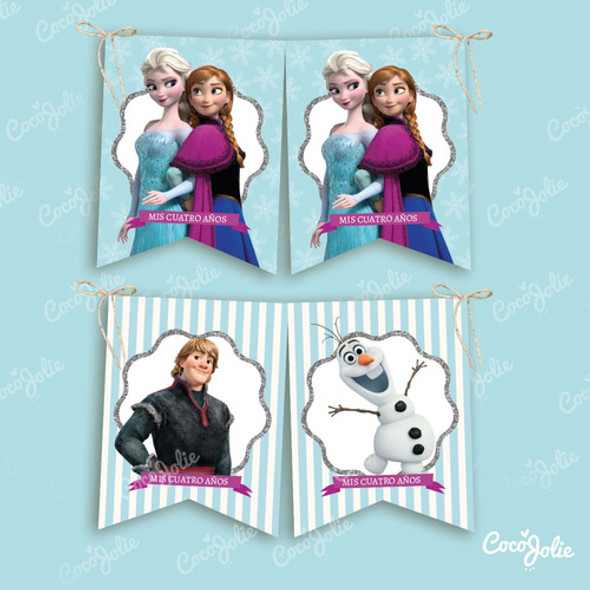 Kit Imprimible Frozen 1, Cumple, Editable 1