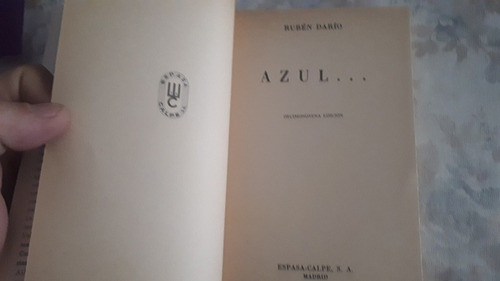 Azul ... - Ruben Dario - Coleccion Austral 1
