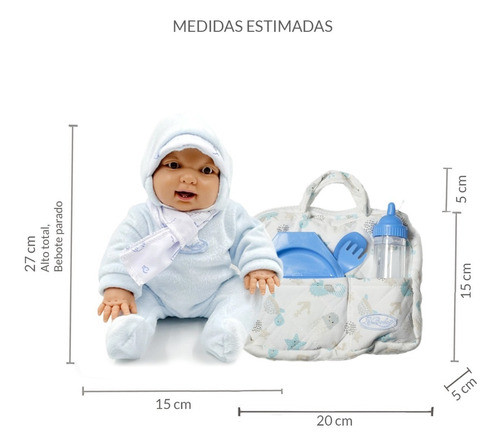 Kit Lebebot 15. Bebote Felix 27 Cm + Bolsito De Paseo 1