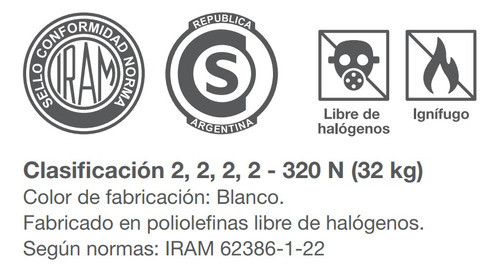 Caño Corrugado Blanco Ignífugo Strada 5/8 Por 25 Metros 1