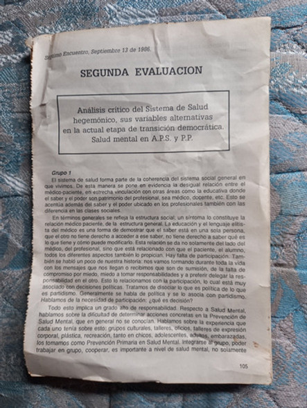 Análisis Crítico Del Sistema De Salud 0