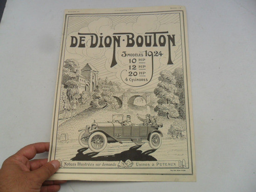 De Dion Bouton 1923 Antiguo Publicidad Revista No Folleto 1