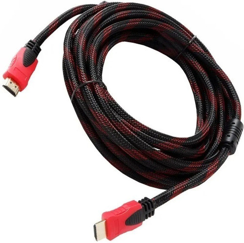Cable Hdmi A Hdmi Mallado 3 Mts 1080p Con Filtro - Dinax 0