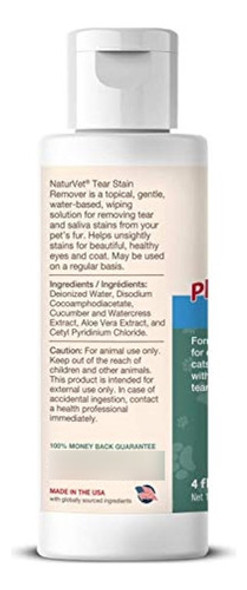 Naturvet Lágrima Mancha Removedor De Tópico Más Aloe Para Pe 0