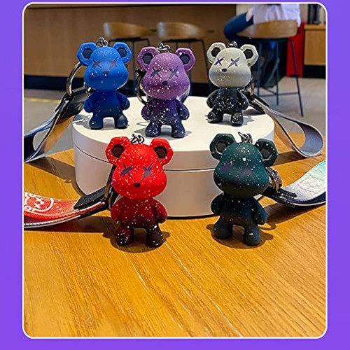 Hsyhere Llavero De Oso De Color Lindo Para Hombre, 1