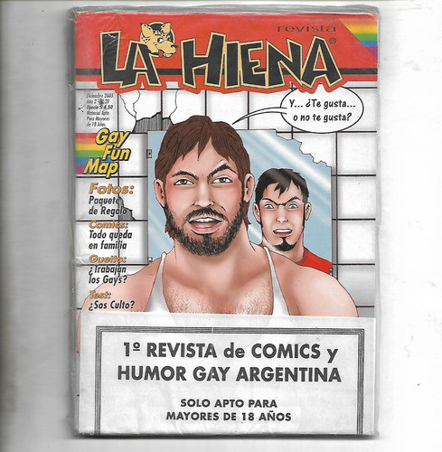 Revista La Hiena 20 Dic 2003 Comic Gay Todo Queda En Familia 0