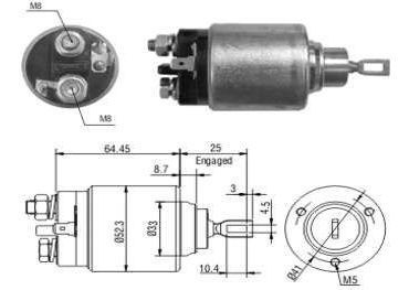 Solenoide Bosch Renault Clio/twingo/kangoo 2002/ 0