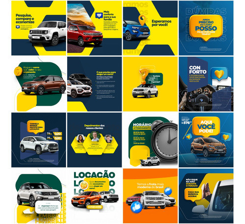 Pack 75 Artes Locadora De Veículos Editável Photoshop +bônus 1