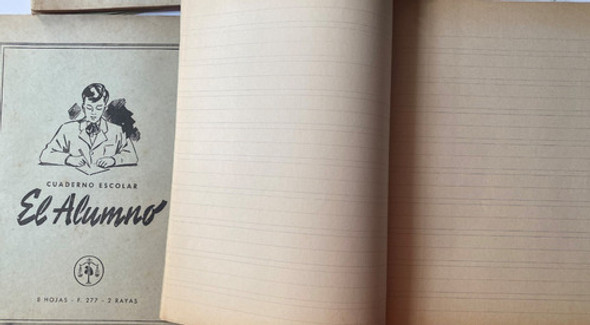 Cuaderno El Alumno Antiguo Doble Raya Sin Uso 8 Hojas, Cr05 0