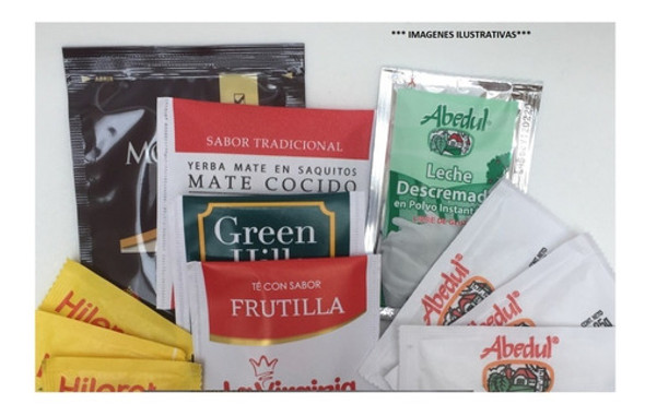 Leche En Polvo Azúcar Té Café X100u Kits Desayuno Insumos 0 Leche En Polvo Azúcar Té Café X100u Kits Desayuno Insumos 0