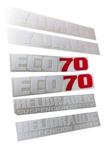 Calcomania Adhesivo Yumbo Eco 70 0