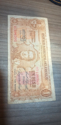 Antiguo Billete De $1 Uruguay Año 1940 Aproximado 0