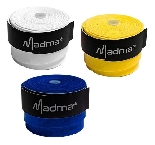 Set De 3 Cubre Grips Overgrip Madma Lisos Tenis Paddle 0