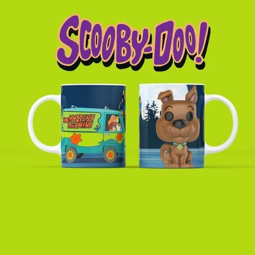 Kit Diseños Plantillas Tazas Scooby Doo Funko Sublimación 0