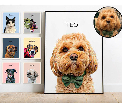 Retrato / Ilustración Digital De Tu Mascota (perros/gatos) 0