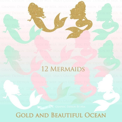 Cliparts Png Y Papeles Digitales Mar Océano Sirenas M20 1