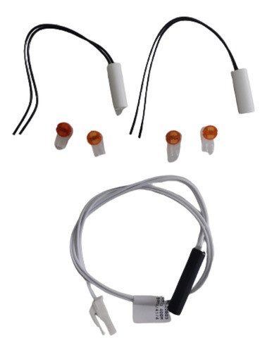 2 Sensor 2,7k 1 Fusível Geladeira Brastemp Frost Free Bre50 0