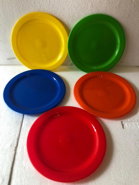 Platos Plásticos Postre Irrompibles De Colores X 100 Unidade 0