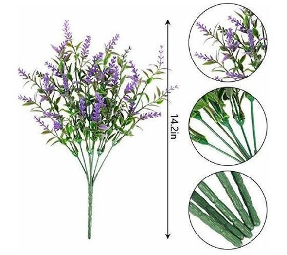 Hatoku - 9 Paquetes De Flores De Lavanda Artificiales Para E 1