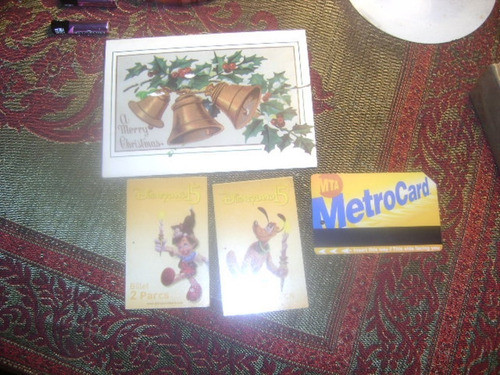 4 Souvenirs 2 Tarjetas Entrada A Eurodisney 1 Metrocard Y 1 0