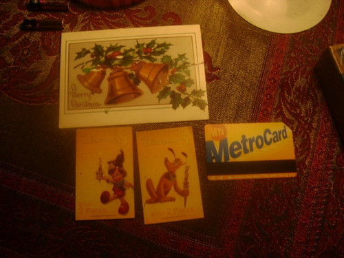 4 Souvenirs 2 Tarjetas Entrada A Eurodisney 1 Metrocard Y 1 1