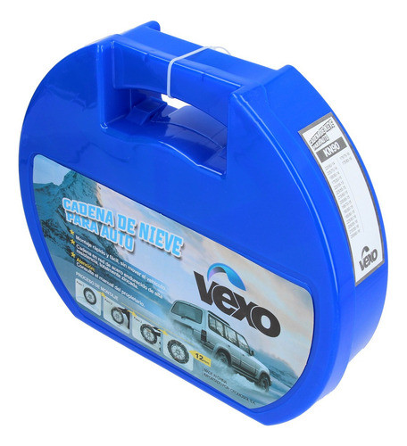 Set 2 Cadena Rueda 12mm Nieve Barro 13 14 15 16 Pulgad Kn90. 0