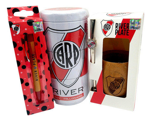 Mate River, Lata X 3 Y Boligrafo Bambú Regalo Día Del Padre 0