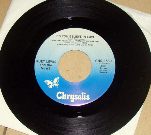 Huey Lewis & The News Do Yo Believe In Love Simple Usa Kktus 0