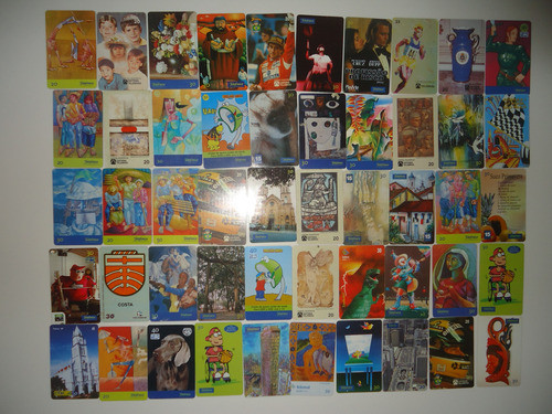 Kit Com 50 Cartões Telefônico-diversos Temas-ref. 41 1