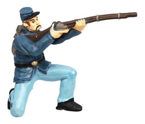 Figura Tubo Safari Ejercito Union Guerra Juguete Soldados Ax 1