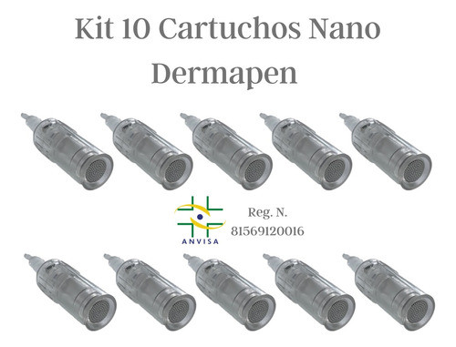 Kit 10 Cartuchos Micropigmentação Dermapen Nano Agulhas 1