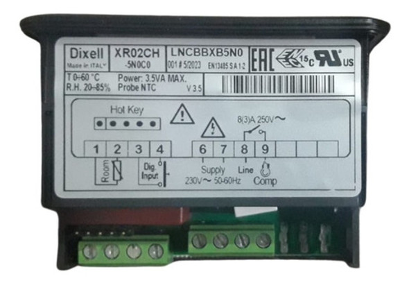 Controlador Digital Combistato Dixell 1r 230v 1