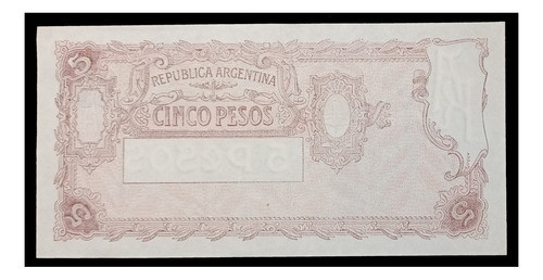 Argentina 5 Pesos Progreso Serie G 1955 Exc Bot. 1868 1