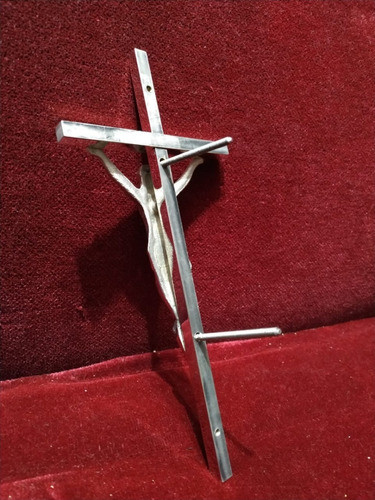 Cruz Bronce Fundido Con Cristo Bronce 25x12 Para Cementerio 1