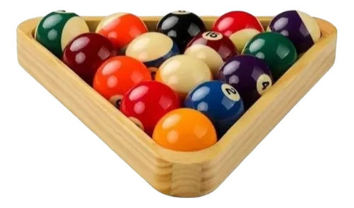 Triângulo Para Bolas De Bilhar Sinuca Profissional Madeira 1