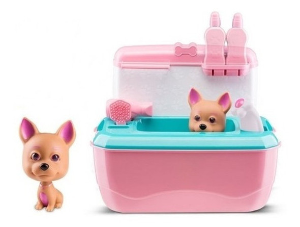 Maleta Pet Shop Infantil Dr Canino Rosa - Roma Brinquedos 0