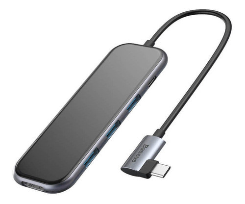 Baseus Multi-functional Hub (type-c To 3xusb3.0+hd4k+rj45+p 0