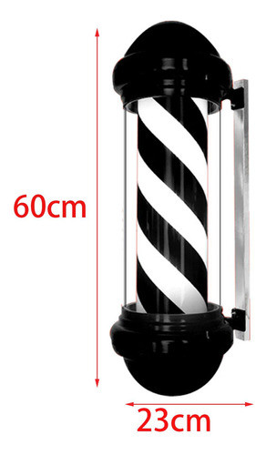 Poste De Barbeiro Luz Listras Rotativas Luz Interior Ao Ar 1