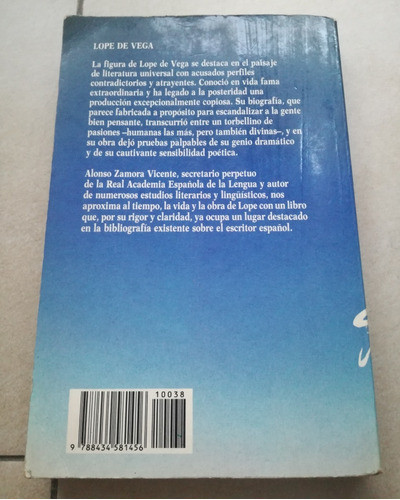 Libro Lope De Vega De A. Zamora Vicente 1