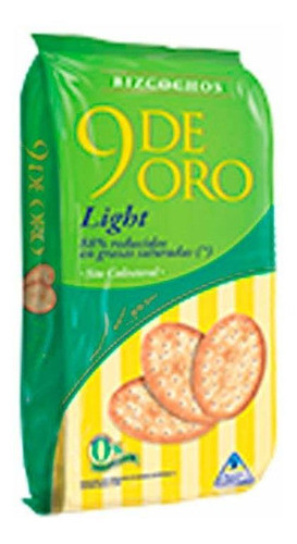 Pack X 3 Unid Bizcochos  Light 170 Gr 9 De Oro Galletitas S 0